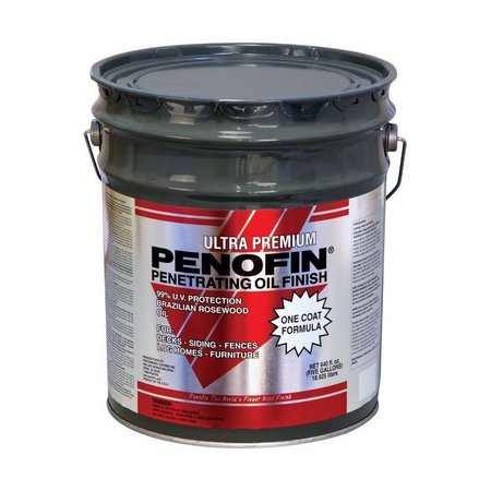 PENOFIN Ultra Premium Transparent Redwood Oil-Based Penetrating Wood Stain 5 gal F3MTR5G